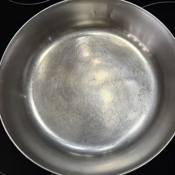 Vintage Revere Ware 1801 Copper Clad Bottom 9 Inch Skillet Frying Pan NO Lid - Picture 3 of 9